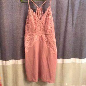 Pink cocktail dress